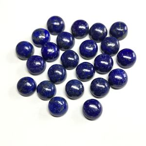 Vivaaz Gems 10mm AAA Grade Lapis Lazuli Cabochon Pierres semi-précieuses naturelles de haute qualité certifiées IGI pour la fabrication de bijoux - Product Image 4