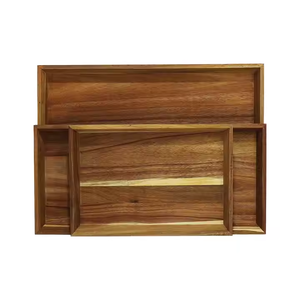 100% ecológico seguro para alimentos sólido Acacia madera servir pan para hornear rectángulo hecho a mano por glowin fashion - Product Image 2