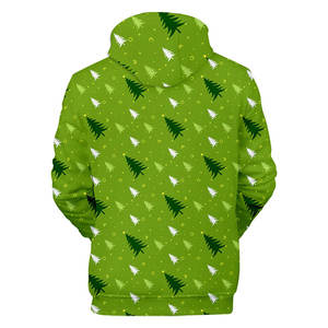 Sudadera Térmica Unisex de Invierno con Colores Navideños, Estilo Urbano, Sudadera Larga con Capucha, 100% Algodón, Diseño Personalizable y Ecológico - Product Image 2