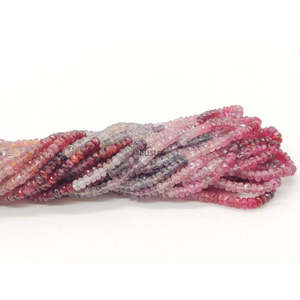 Cuentas Redondas Facetadas de Espinela Multicolor Natural de 4 mm para la Fabricación de Joyas, Empaquetadas en Bolsas - Product Image 2