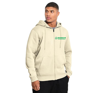 Sweat à capuche unisexe de haute qualité avec fermeture éclair, logo personnalisé imprimé, prix de gros, vêtements décontractés pour hommes, tissu français, fournisseur OEM 100% - Product Image 5