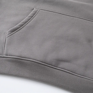 Sweat à capuche surdimensionné pour homme de haute qualité, 400 g/m², poids lourd, en polaire, pour l'hiver, avec poche, impression de logo OEM, couleurs et tailles personnalisées - Product Image 2