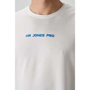 <b>Men's</b> Printed T-<b>Shirt</b>-88364 Oversized Fit Thick Textured Off-<b>White</b> Cotton 100% Jersey Fabric - Product Image 5