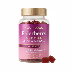 Gummies <span class=keywords><strong>de</strong></span> défense immunitaire quotidiennes en direct d'usine - Extrait d'églantier noir + Vitamine C & Zinc pour un soutien bien-être toute l'année - Product Image 3