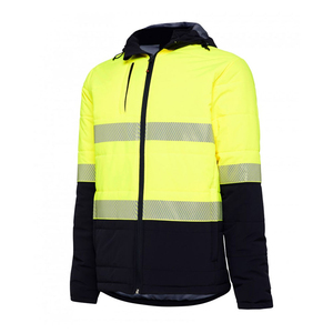 High-<b>Vis</b> Cotton Flame-Retardant Reflective <b>Hi</b>-<b>Vis</b> Workwear Safety Unisex <b>Softshell</b> <b>Jacket</b> with Zipper Customized Logo Size Color - Product Image 1