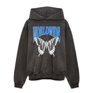 Nouveau style confortable automne impression numérique personnalisable couleur unie unisexe polaire DTF sweats à capuche - Product Image 3