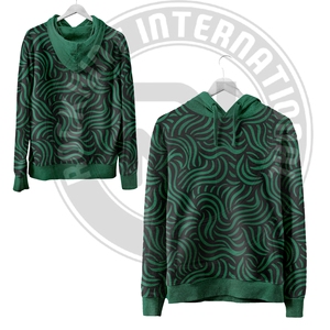 Sudadera con Capucha de Manga Larga para Mujer, Ropa de Invierno, Logotipo Personalizado en la Parte Delantera, Sudadera Holgada de Algodón - Product Image 3
