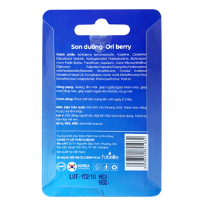 Bálsamo Labial de Cuidado Diario Suave Personalizado OEM/ODM de Fobelife, Humectante Aclarante con Sabor a Fruta, Sabor a Bayas, Barra de 5g, Tamaño Regular - Product Image 2