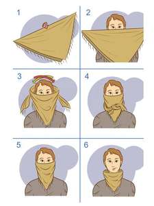 Shemagh ผ้าพันคอน้ำหนักเบาหัวห่อกันลมอุปกรณ์สำหรับผู้ชายและผู้หญิงสำหรับฤดูร้อน - Product Image 4