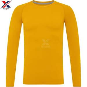 เสื้อยืดแขนยาวคอกลมลำลองสำหรับผู้ชาย ปักโลโก้ลายสก็อต ระบายอากาศได้ดี แห้งเร็ว น้ำหนัก 200 กรัม ผ้า Worsted - Product Image 2