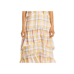 Abito Estivo da Donna Cinq a Sept, Bianco con Scollo a V in Tessuto Chiffon - Product Image 3