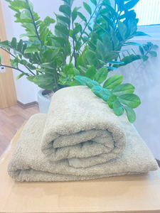 ผ้าขนหนูอาบน้ำสีพื้น 100% ผ้าฝ้ายทออย่างดี นุ่มสบายผิว เหมาะสำหรับใช้ในบ้าน - Product Image 3