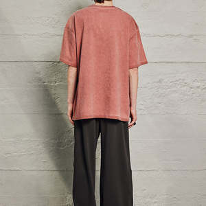 เสื้อยืดคอกลมแขนสั้นโอเวอร์ไซส์230กรัมผ้าคอตตอน100% ออกแบบโลโก้ได้ตามต้องการระบายอากาศได้ดีแห้งเร็วลำลอง - Product Image 3