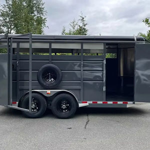 Remolque Agrícola de Transporte, Remolque de Tractor con Volquete Hidráulico de 2 Ruedas, Remolque de Volquete de 82 X16 en Venta - Product Image 1