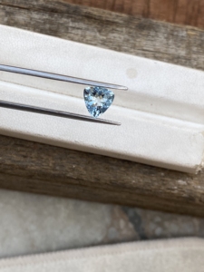 พลอยอความารีนธรรมชาติขนาด7มม. ตัดเป็นล้านล้านชิ้นอัญมณีเจียระไนเพชรพลอยหลวมสำหรับทำเครื่องประดับ1.11กะรัต - Product Image 5