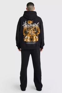 Servicio OEM personalizado de gran tamaño de algodón pesado de los hombres nuevos básicos Premium negro Jogger pantalones al por mayor oferta tendencia 2024 calidad - Product Image 3