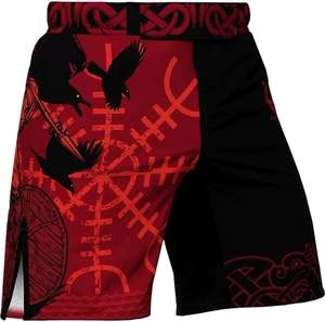 กางเกงขาสั้นสำหรับเตะมวยกางเกงขาสั้นจากปากีสถานทำจากวัสดุโพลีเอสเตอร์100% บริการผลิตตาม2023 - Product Image 5