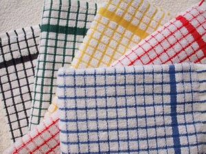 Bán Buôn Bộ 6 Nhanh Chóng Khô Golf Thiết Kế Sọc Khăn Bếp 100% Bông Món Ăn Vải Với Dệt Kỹ Thuật Thấp Moq Terry - Product Image 3