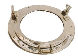 Antique Maritime Porthole Rectangular Window Glass Nautical <b>Boat</b>/<b>Ship</b> Decor with Oval Brass Porthole Marine Hardware - Product Image 4