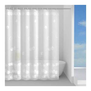 STRDEL Cortina de Ducha de Plástico Blanca TVI 1345 1830 (180x200cm) para Gedy, Diseño Elegante para Baños - Product Image 1