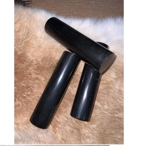 ม้วนฮอร์นควาย/วัวทำด้วยมือกันน้ำสีดำสำหรับแสตมป์มีดจับวัสดุอินทรีย์ศิลปะพื้นบ้านเทวดา - Product Image 1