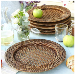 Napperons et sous-verres tissés en rotin naturel panier de décoration murale fait à la main en gros pour la décoration de table à manger Vietnam - Product Image 1