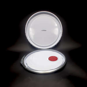 Mejor Calidad 27 litros de diámetro. Bidones cónicos de hojalata de 292 x 445 mm con tapa de orejeta o tapa con cierre de anillo, aptos para productos a base de solventes. - Product Image 5