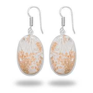 Nueva Colección 2026, Pendientes de Scolecita Color Durazno, Pendientes de Piedras Preciosas, Latón Plateado en Plata, Joyería de Lujo para Ella - Product Image 6