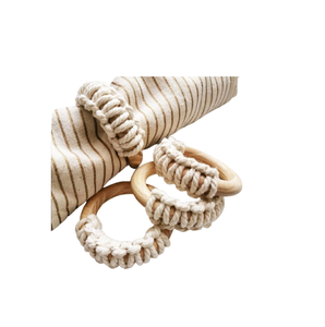 Rond de serviette tissé au design unique Anneaux de jacinthe d'eau Rond de serviette en herbe tressée à la main rustique Serviette de ferme - Product Image 5