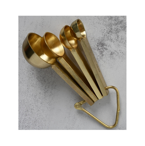 Simple Design Brass <b>Measuring</b> <b>Spoon</b> for Hotel Home Restaurant Catering Usage Brass <b>Spoon</b> Utensils Baking Used - Product Image 1