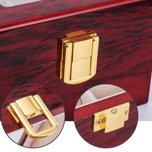 2/3/5/6/10/12 slot Watch Box Organizer pianoforte con vernice da forno custodia per gioielli in legno da <span class=keywords><strong>uomo</strong></span> in vetro Top <span class=keywords><strong>orologi</strong></span> espositore - Product Image 5
