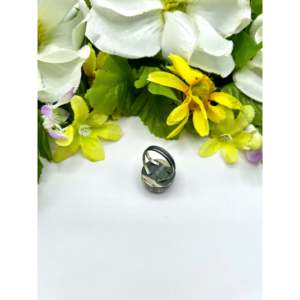 Navajo Handmade Blue <b>Moon</b> Turquoise & Sterling Silver <b>Ring</b> Cultural Collectible Jewelry Size 8.75 - Product Image 4