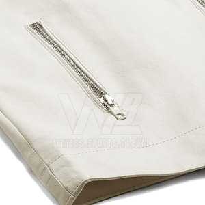 Veste en cuir de haute qualité pour homme, col montant, mode hiver, manches longues, coupe-vent et respirante - Product Image 4