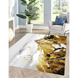 Alfombra Estampada de las Montañas Doradas: Apta para Mascotas, Lavable a Máquina, Interior, Regalo, Alfombra de Tapiz - Product Image 4