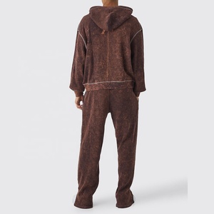 ชุดวอร์มผ้าฝ้ายผ้าเกล็ดปลาของผู้ชายซักได้2ชิ้น, ชุดวอร์มผ้าฝ้ายผ้าเกล็ดปลาแบบกำหนดเอง - Product Image 3