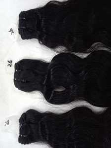 ผมอินเดียแท้แบบเรมี่ ลอนธรรมชาติ 100% ยาว 26 นิ้ว แบบเย็บสองชั้น นุ่ม สะอาด จัดเรียงเกล็ดผมอย่างดี เป็นมัดๆ - Product Image 2