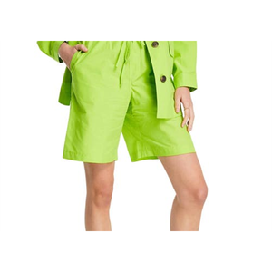 Pantaloncini Topshop verde chiaro con coulisse, taglia 2 US, 100% cotone canvas, design traspirante da Nordstrom - Product Image 3