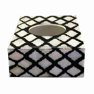 WONDER OVERSEAS Nouveaux arrivages Boîte à mouchoirs en papier de soie avec incrustation d'os de qualité supérieure - Product Image 3