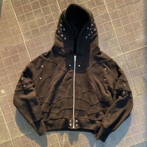 Sudadera con Capucha para Hombre, Venta en Línea, Estilo Urbano, Color Liso, Material de Marca Puro, 300 g/m², Cómoda, Personalizable - Product Image 2