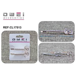 Accessoires pour cheveux 12u/c-Fourchette avec cristaux - Product Image 1