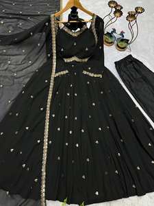 Robe longue Anarkali pour les fêtes - Product Image 3