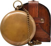 Antique Vintage Sundial Compass Handcrafted Brass Pocket Sun Dial Unique Steampunk Bronze Anniversary Gift for Men
