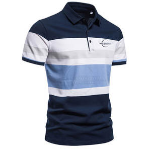 เสื้อโปโลผู้ชายสีตัดกับวัสดุที่ดีที่สุด - Product Image 2