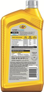 Pennzoil Platinum 5W-20 Aceite de motor sintético completo (SN/) 1 cuarto de galón 6 Paquete de lubricante automotriz - Product Image 4