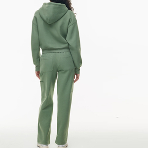 Ensembles de survêtements pour femmes sur mesure en gros, ensembles de survêtements de fitness avec fermeture éclair et pantalon de jogging pour femmes - Product Image 2