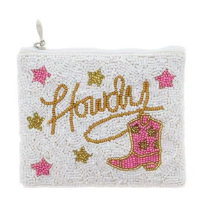 Sac à monnaie élégant en perles à imprimé léopard, petit portefeuille avec perles multicolores, sac à monnaie par MD HANDICRAFTS - Product Image 1