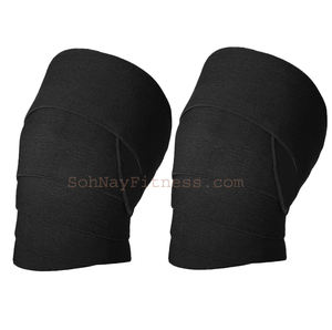 Bandes de genou unisexes en caoutchouc naturel, élastiques, respirantes, avec logo personnalisé, marque personnalisée, tailles S à XXL, pour la sécurité et le fitness - Product Image 1