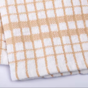 100% algodón gris mano Golf baño toallas de felpa tejido de secado rápido alta absorción de agua ecológico patrón a cuadros uso deportivo - Product Image 1