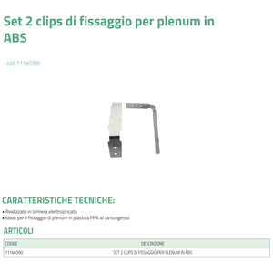 Tecnosystemi Juego de 2 Clips de Fijación de Plástico ABS para Materiales de Construcción - Product Image 2