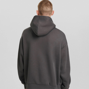 Sweat-shirts à capuche unisexes 420 GSM, coupe ample, hiver, uni, 100% coton biologique, teinture unie, molleton lavé, service OEM - Product Image 5